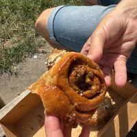 Sticky Cinnamon roll  at Eter Vegan Bakery in Warsaw