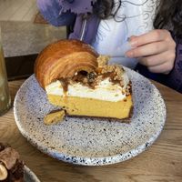 pumpkin cheesecake   at Eter Vegan Bakery in Warsaw
