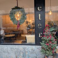 viwe from the street at Eter Vegan Bakery in Warsaw