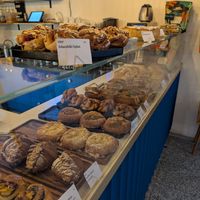selection at Eter Vegan Bakery in Warsaw