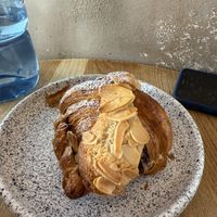 Double baked croissant   at Eter Vegan Bakery in Warsaw