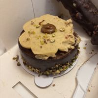 It broke a little bit while taking it home   at Eter Vegan Bakery in Warsaw