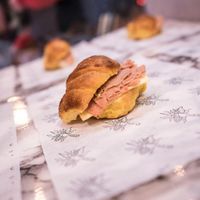 "Medialunas de jamón y queso" (Ham and cheese croissants)

Image taken from their instagram profile. at JUCYLUCY in Montevideo