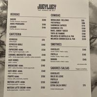 Nuevo menú de la cafetería  at JUCYLUCY in Montevideo
