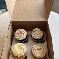 Vegan cupcake box to go at Amy's Cupcake Shoppe in Hopkins