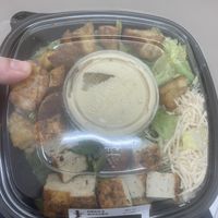 blackened tofu caesar salad at Green's Natural Food Market in Asbury Park