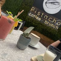 Smoothies, tea and coffee with soya milk. Ask for cold milk otherwise it arrives hot.  at Pistacho Coffee Brunch in Tenerife