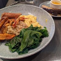 Protein bowl with plant based eggs at Walt Disney World - Ale & Compass in Lake Buena Vista