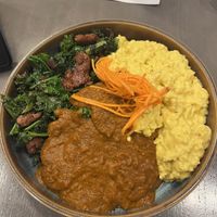 Amazing protein bowl. So very good and actual greens!  at Walt Disney World - Ale & Compass in Lake Buena Vista