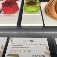 Lemon mousse  at La Pastisseria in Barcelona