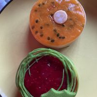 2 vegan options  at La Pastisseria in Barcelona