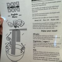 Delicious vegan ramen. About 3-4 options. Friendly staff and understand what veganism is. Definitely recommend   at Doki Doki in Lausanne