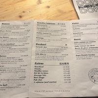 Menu  at Doki Doki in Lausanne