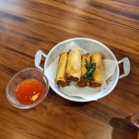Vegetable spring rolls at Bangkok Street in Las Vegas
