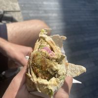 Falafel wrap at All That Falafel - Food Stand in South East London