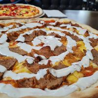 Kebab Pizza at Palmyra in Lund
