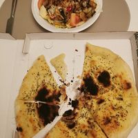 salad & pizza bread at Pizzeria da Pasquale in Mainz