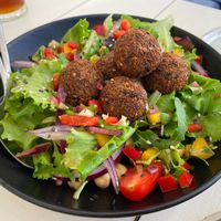 Falafel Salad at Cocos in Foz Do Arelho