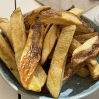 yummy home made fries  at Cocos in Foz Do Arelho