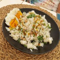 Bowl tuga (bacalhau a bras) at Cocos in Foz Do Arelho