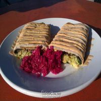 split peas, love wrap at Leaf Organics in Los Angeles