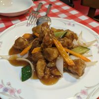 Sweet and sour "pork" at Takamiya Hanten in Fukuoka