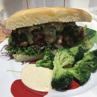 Asian chicken burger  at The Vegetarian Butcher Ikebukuro in Tokyo