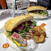 Plant-based Chicken Sandwich  at The Vegetarian Butcher Ikebukuro in Tokyo