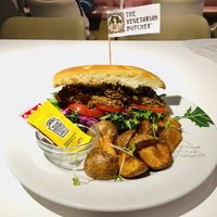 ホーリーカウビーフサンド (Holy cow beef sandwich)  at The Vegetarian Butcher Ikebukuro in Tokyo