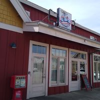 Outside of the building at Pie Slingers in Rock Spring