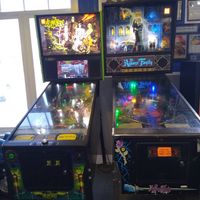 Pinball machines at Pie Slingers in Rock Spring
