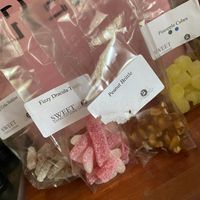 Some few selection of vegan sweets bought for my fella  at Sweet Expectations in Rochester