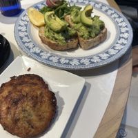Avo toast (pretty small portion) & potato rosti   at Oolaa - Stanley St in Hong Kong Island