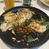 Pan fried veggie dumplings   at Oolaa - Stanley St in Hong Kong Island