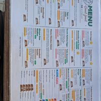 Food Menu at Mockingbird Cafe in Kingscliff