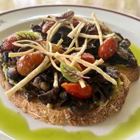 Mushroom Bruschetta 💚  at Acta Brasserie in Jakarta