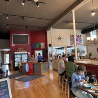 Be sure to walk up to cashier & order before sitting   at get REAL cafe in Sturgeon Bay