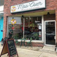 Store Front #Veganuary at Moo-Over in Fort Wayne