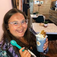 ALWAYS obsessed with Moo Over’s featured options. Today’s treat is Under The Sea. 😍🧜🏽‍♀️  at Moo-Over in Fort Wayne