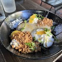 Vegan banana bread toast at Honey Uninhibited in Miami