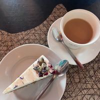 Carrot cake and a cuppa with oat milk!   at Lounges - Sentado Lounge in Sittingbourne