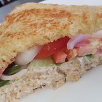 Tuna sandwich at JMT Vegan Eats in Virginia Beach