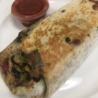 Sausage Burrito at JMT Vegan Eats in Virginia Beach