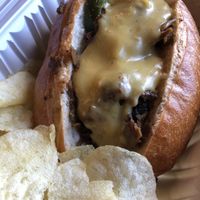 Philly Cheesesteak & Chips 👍🏾 at JMT Vegan Eats in Virginia Beach