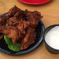 Seitan Buffalo Wings w/Bleu Cheeze at Cheezy Vegan in Woodlyn