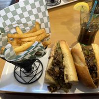 Beyond cheese steak  at Cheezy Vegan in Woodlyn