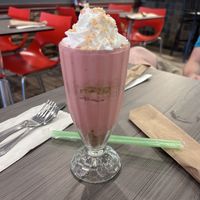 strawberry crunch milkshake  at Cheezy Vegan in Woodlyn