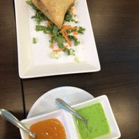 Vegetable samosa at Namastey in Faro