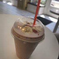 Strawberry and banana milkshake  at Cafe Kulture in Atlanta