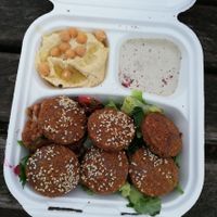 Falafelteller at Romman in Hamburg